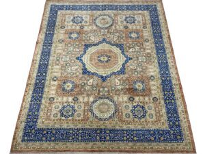 Handmade Fine Mamluk Wool Area Rug (8’3″ x 9’11”) | Yamil Craft