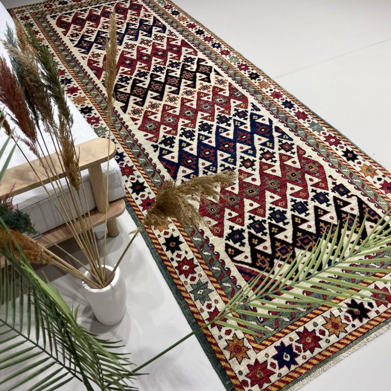 Handmade Tribal Wool Runner Rug (4’0” x 10’7”) | Yamil Craft