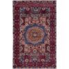 burgundy mamluk rug 5x8