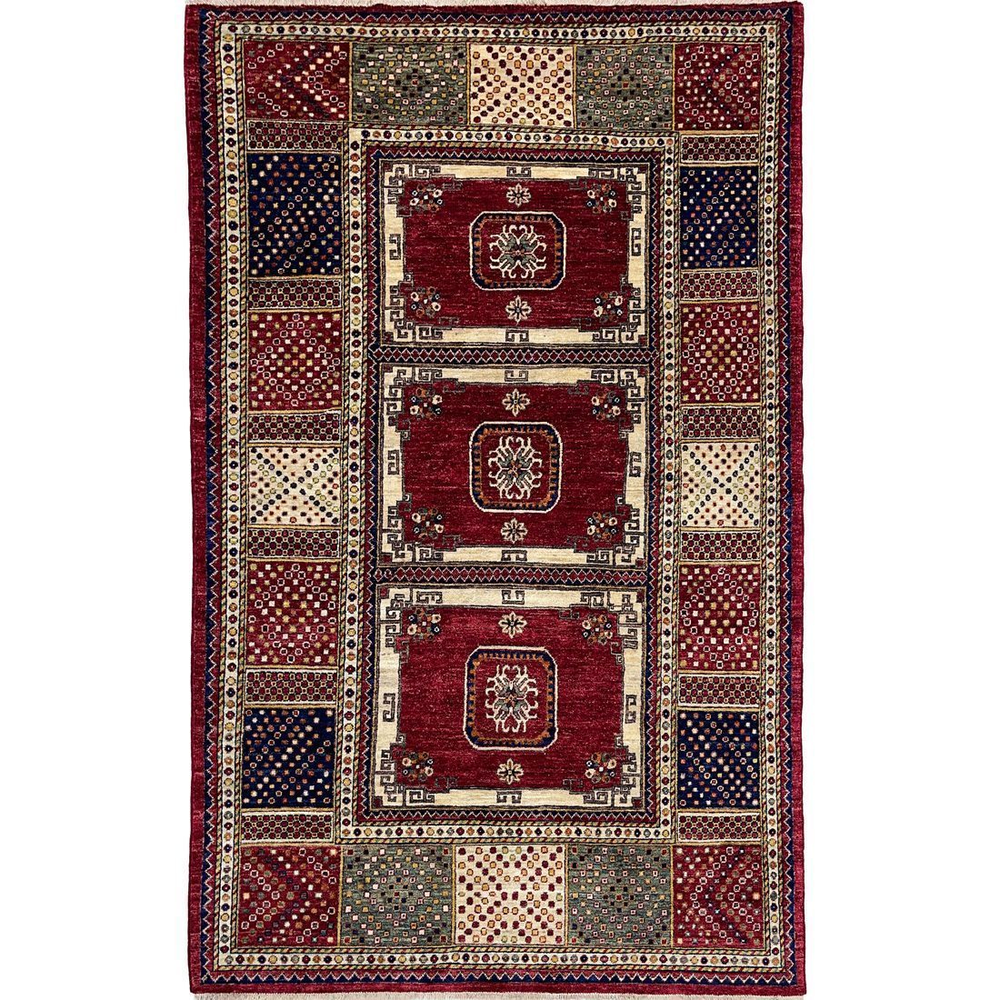 red afghan rug 5x8