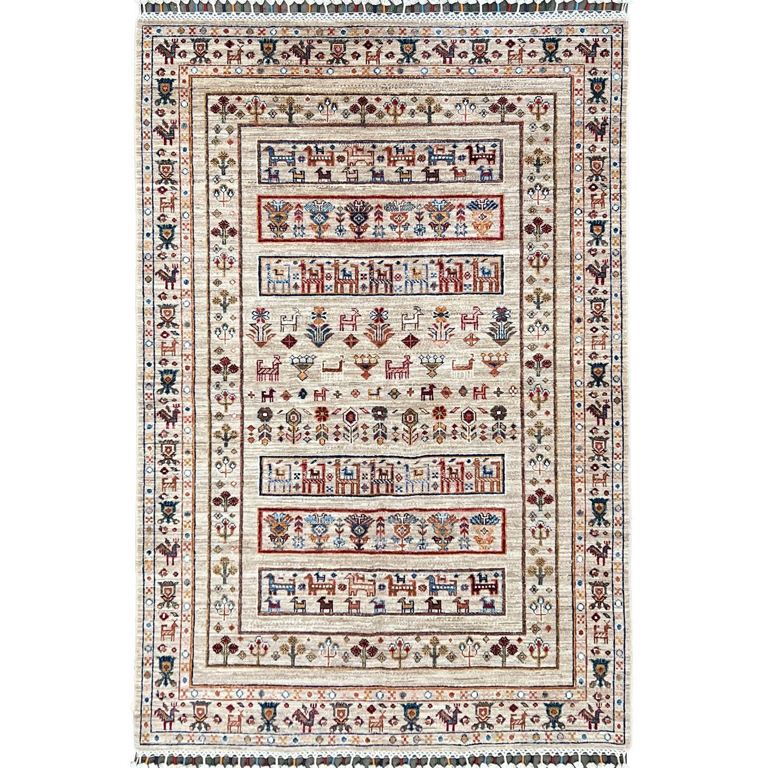 beige wool rug 4x6