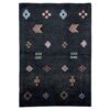 black southwestern rug