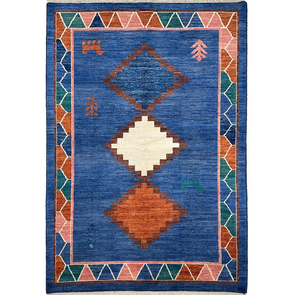 blue moroccan rug 6x9