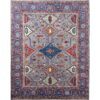 blue oriental wool rug