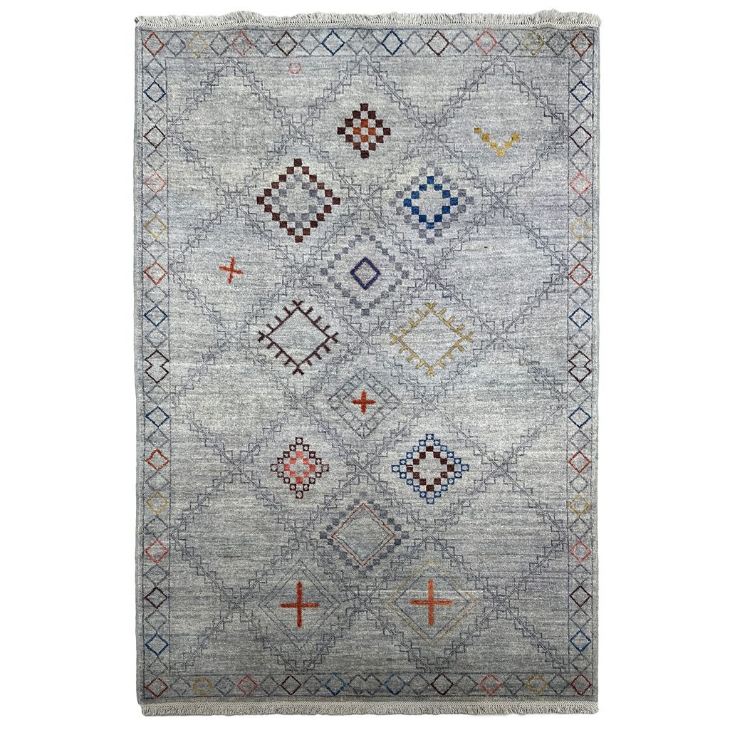 gray southwestern rug