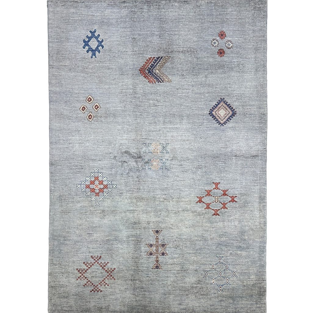 gray southwestern rug