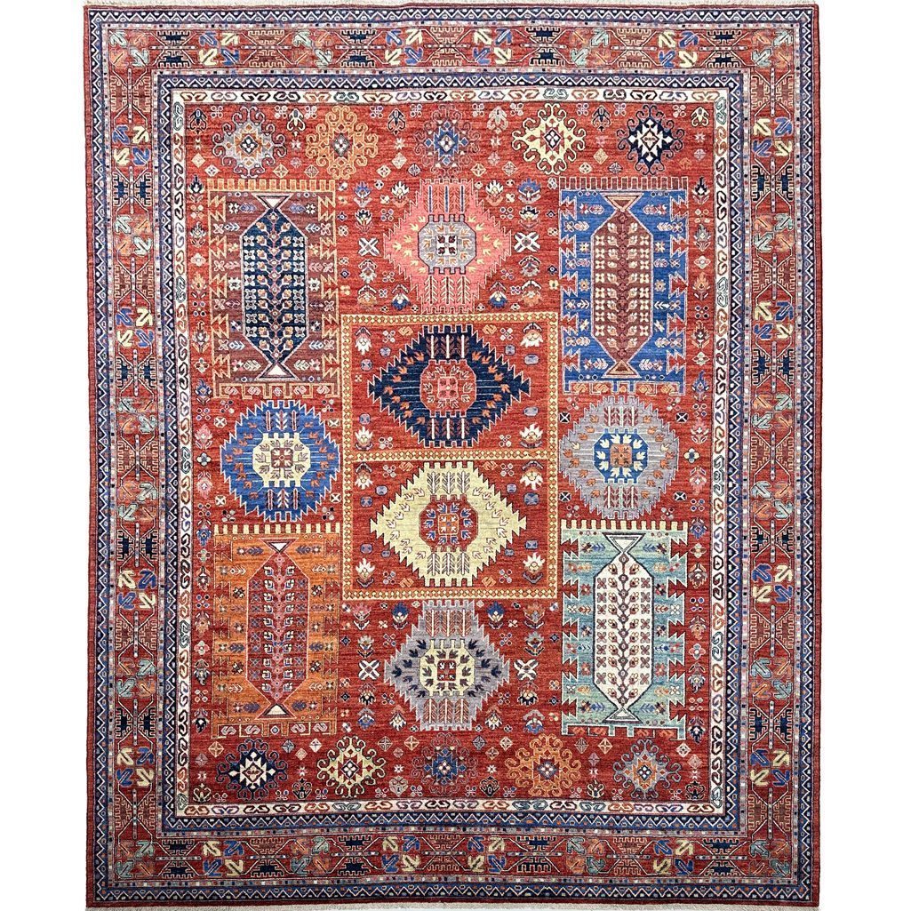 orange waziri rug