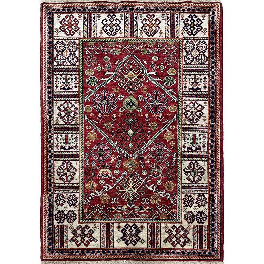 red oriental wool rug