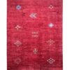 red southwestern rug