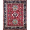 red tribal wool rug