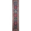 blue oriental wool runner rug