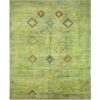 green southwestern rug