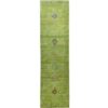 green southwestern runner rug