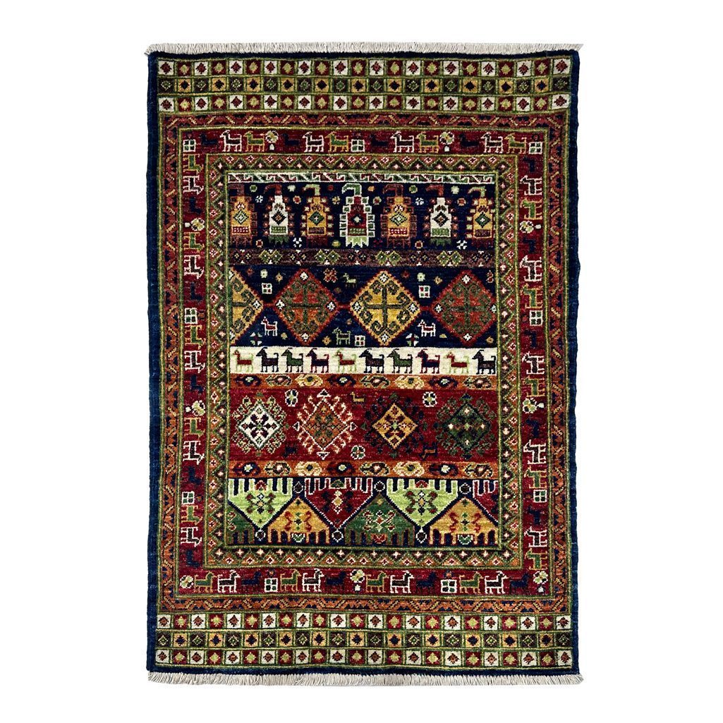 nomadic tribal wool rug