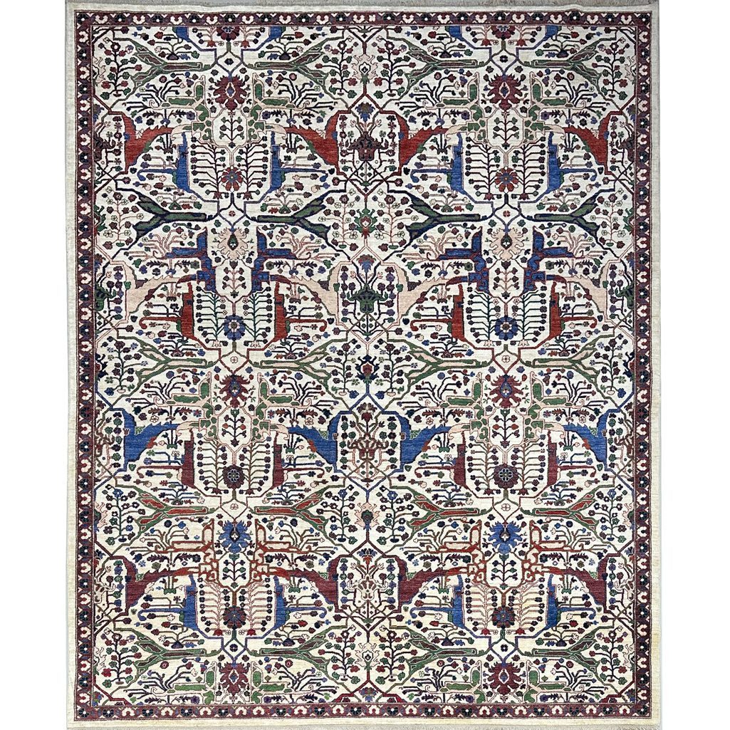 oriental bidjar wool area rug 9x12