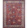 red oriental wool area rug