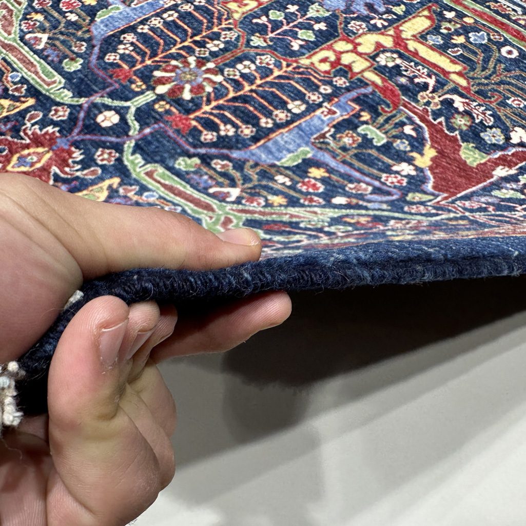 Handmade Bidjar Navy Blue Oriental Wool Area Rug (9' x 12') - Image 9