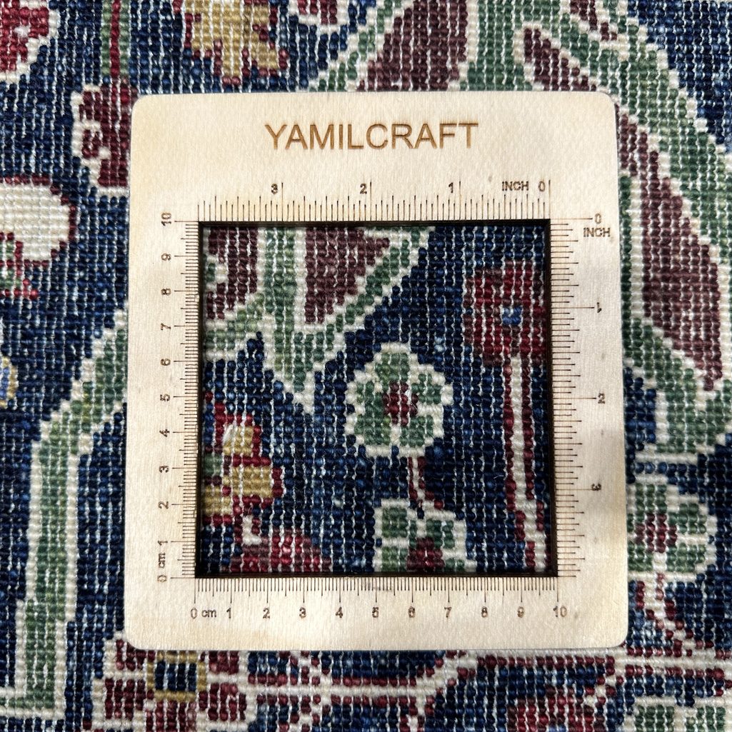 Handmade Bidjar Navy Blue Oriental Wool Area Rug (9' x 12') - Image 6