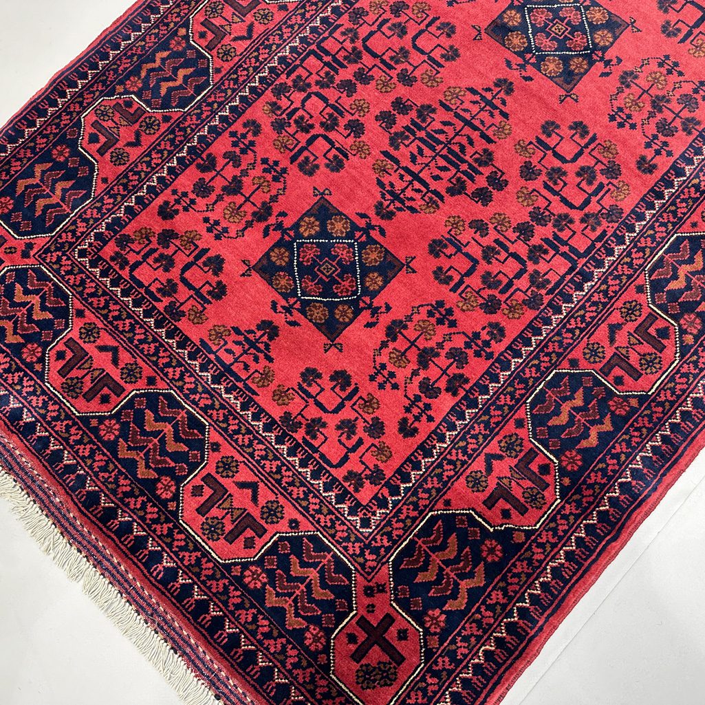 Handmade Afghan Khal Mohammadi Wool Runner Rug (3'4" x 13'4") - Image 11