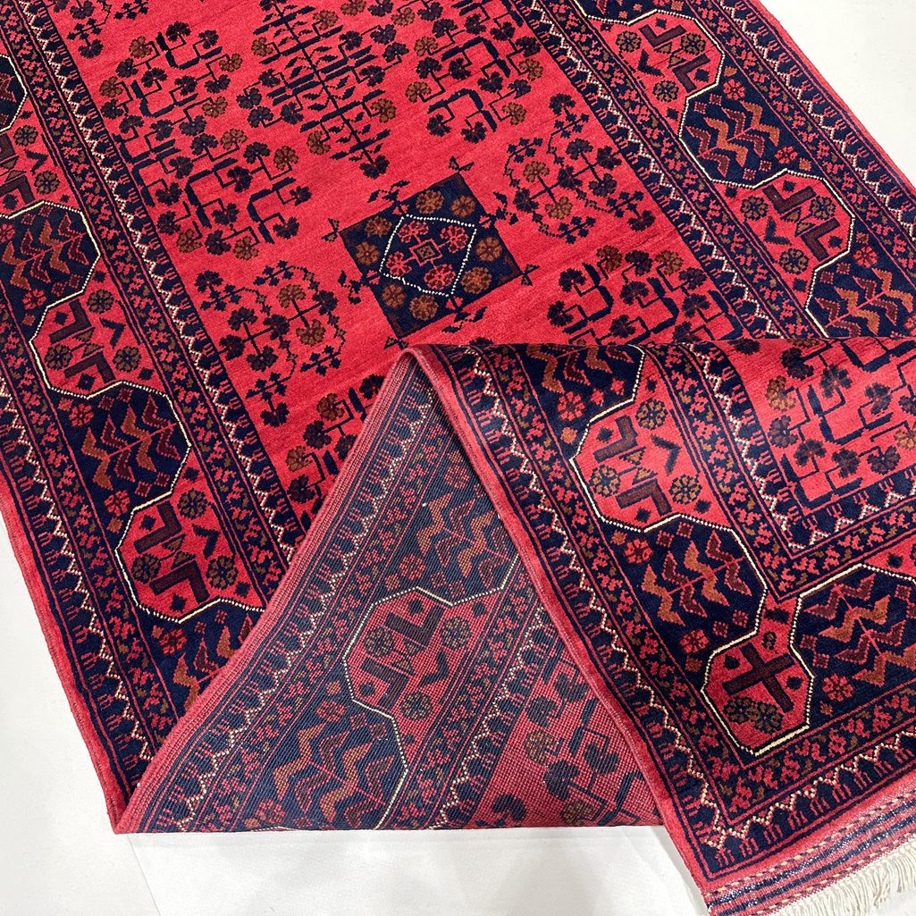 Handmade Afghan Khal Mohammadi Wool Runner Rug (3'4" x 13'4") - Image 10