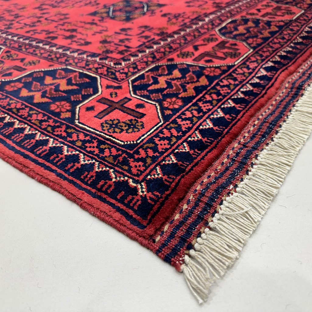 Handmade Afghan Khal Mohammadi Wool Runner Rug (3'4" x 13'4") - Image 5