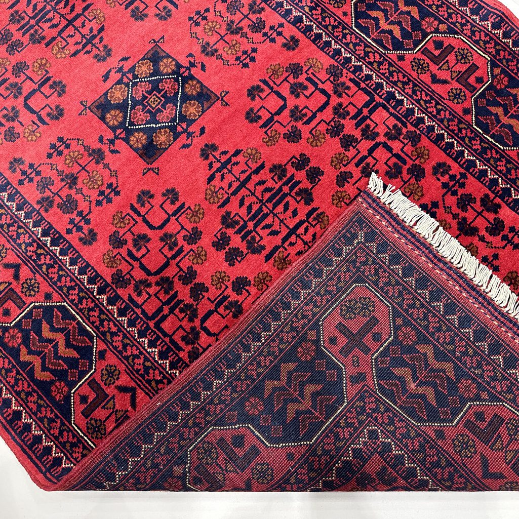 Handmade Afghan Khal Mohammadi Wool Runner Rug (3'4" x 13'4") - Image 7