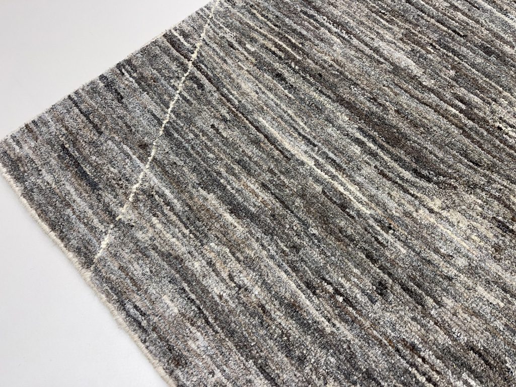 Handmade Scandinavian Natural Wool Area Rug (6'4" x 9'4") - Image 6